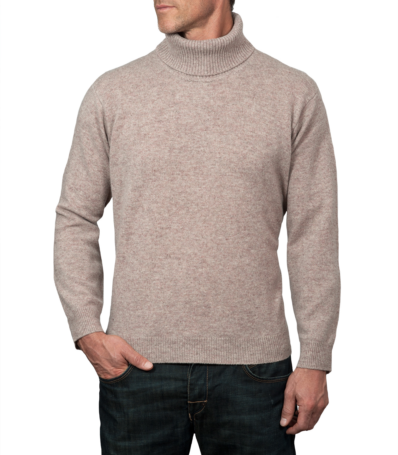 WoolOvers Mens Long Sleeve Lambswool Polo Neck Jumper Sweater Christmas Knitted | eBay