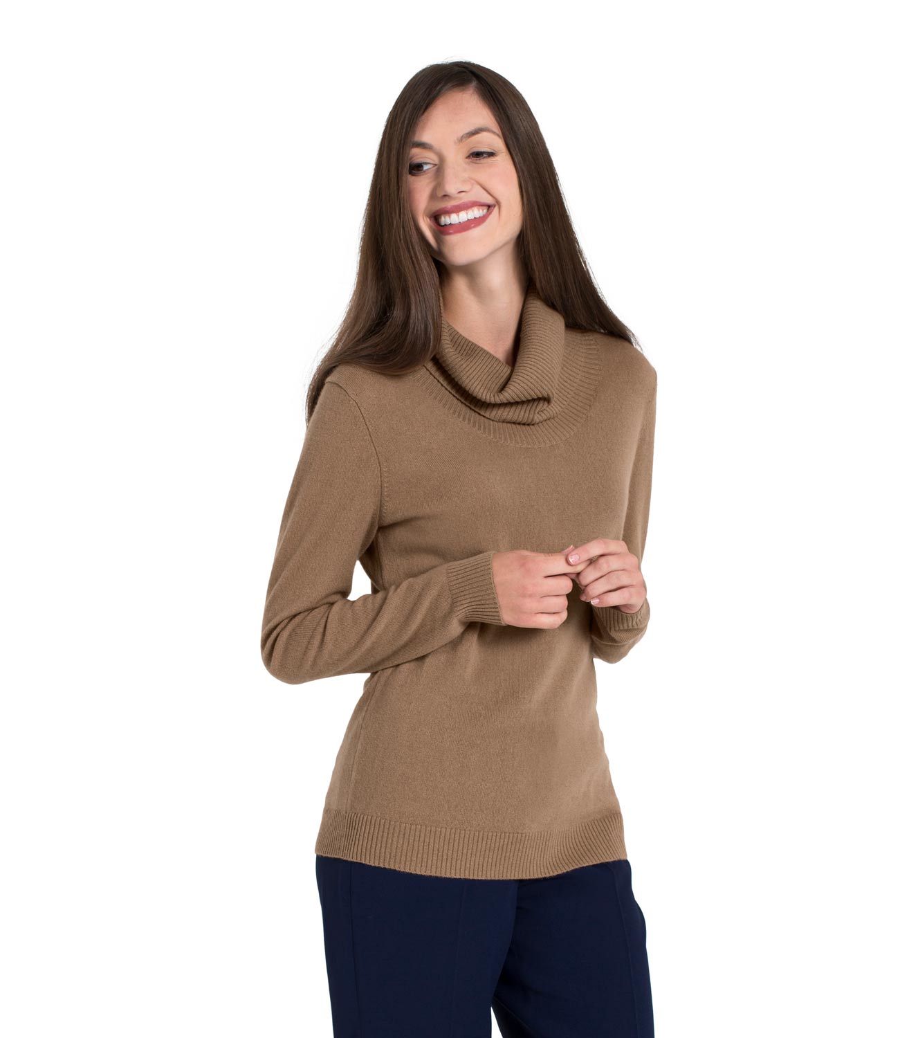 WoolOvers Womens Ladies New Cashmere Cowl Neck Jumper Sweater ...